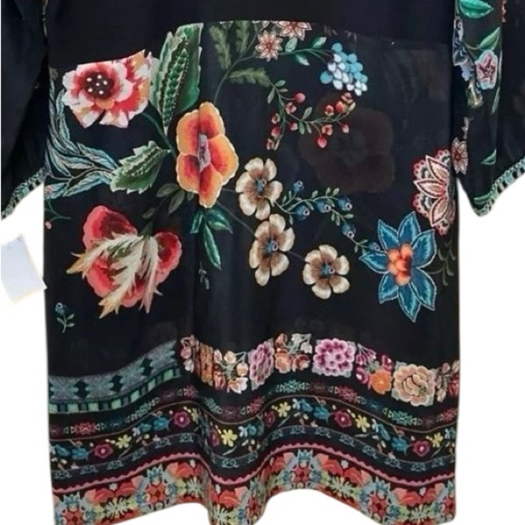 Johnny Was Mabel silk embroidered tunic dress NWT RARE - Picture 12 of 13